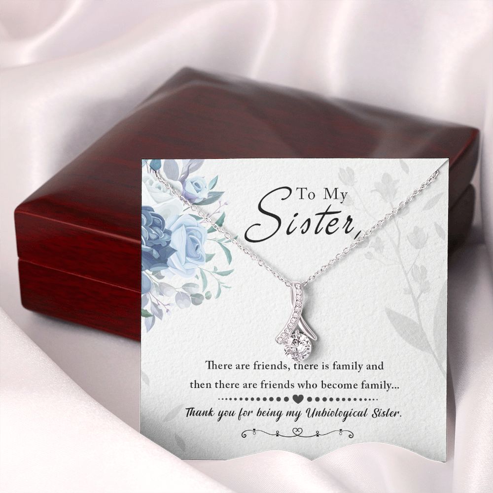 Unbiological Sister - Friends who become family Alluring Beauty Necklace