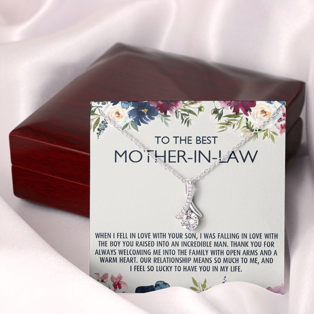 To My Mother-In-Law Gift Mothers Day Gift Necklace Mother-In-Law Gifts Jewelry Alluring Beauty Necklace