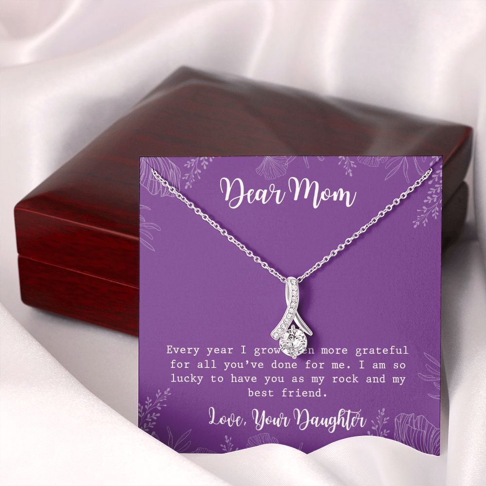Mom Necklace Gifts for Mom from Daughter to Mom Gifts for Mothers Day from Daughter, To My Mom Necklace from Daughter to Mom Birthday Gifts Necklace with Message Card and Gift Box2234 Alluring Beauty Necklace