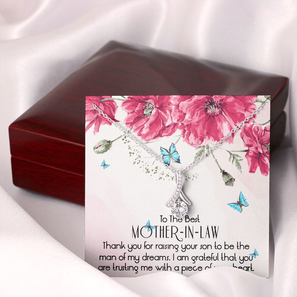To The Best Mother In Law Necklace, Mother In Law Gifts, Mothers Day Gifts Necklace Alluring Beauty Necklace