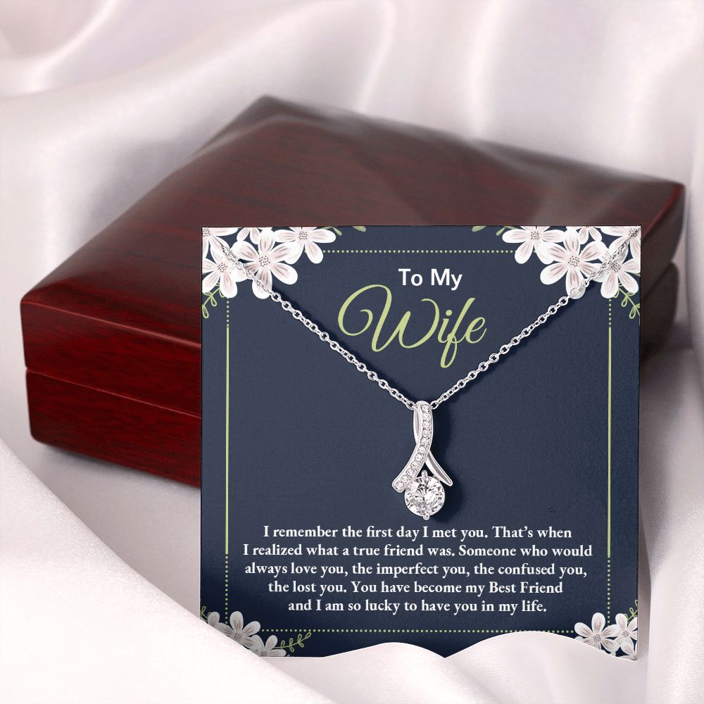 Birthday Gifts For Wife, Necklace Gifts For Wife From Husband, To My Wife Jewelry For Women , To My Wife Necklace  from Husband Wedding Anniversary Present For Wife, Beautiful Wife Jewelry Christmas28 Alluring Beauty Necklace