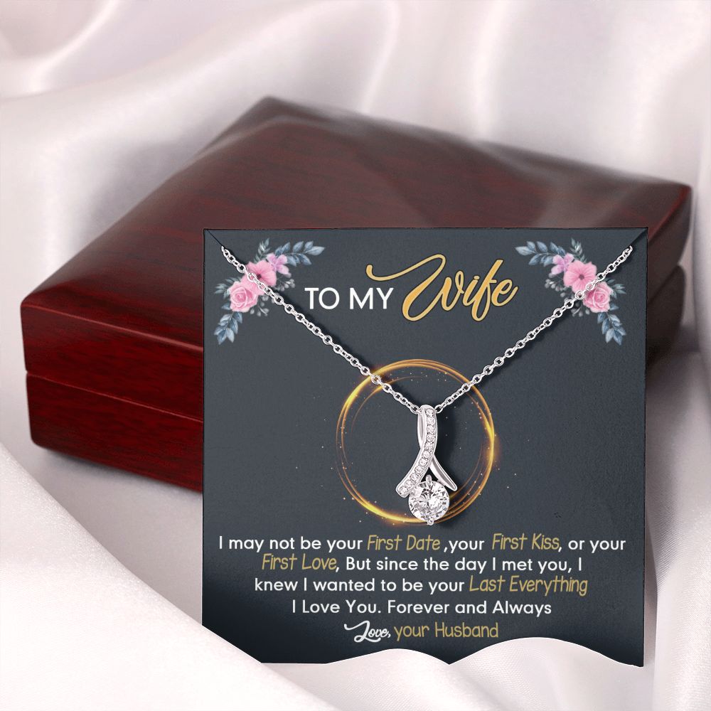 Birthday Gifts For Wife, Necklace Gifts For Wife From Husband, To My Wife Jewelry For Women , To My Wife Necklace  from Husband Wedding Anniversary Present For Wife, Beautiful Wife Jewelry Christmas24 Alluring Beauty Necklace