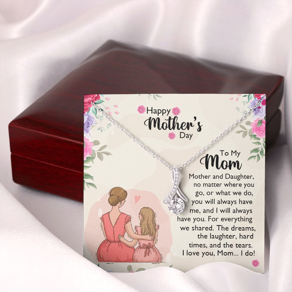 Mom Necklace Gifts for Mom from Daughter to Mom Gifts for Mothers Day from Daughter, To My Mom Necklace from Daughter to Mom Birthday Gifts Necklace with Message Card and Gift Box11 Alluring Beauty Necklace