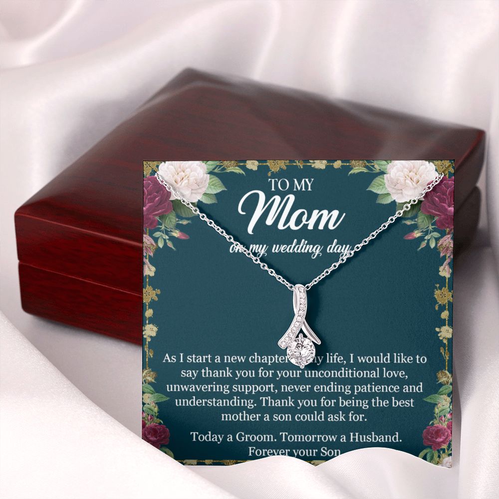 To My Mom Necklace, Gift For Mom, Mother's Day Gift from Daughter, Mom Jewelry Gift for Mothers Day, Birthday Gift for Mother, Moms Gift from Daughter Son, Necklace for Mom Mother 3 Alluring Beauty Necklace