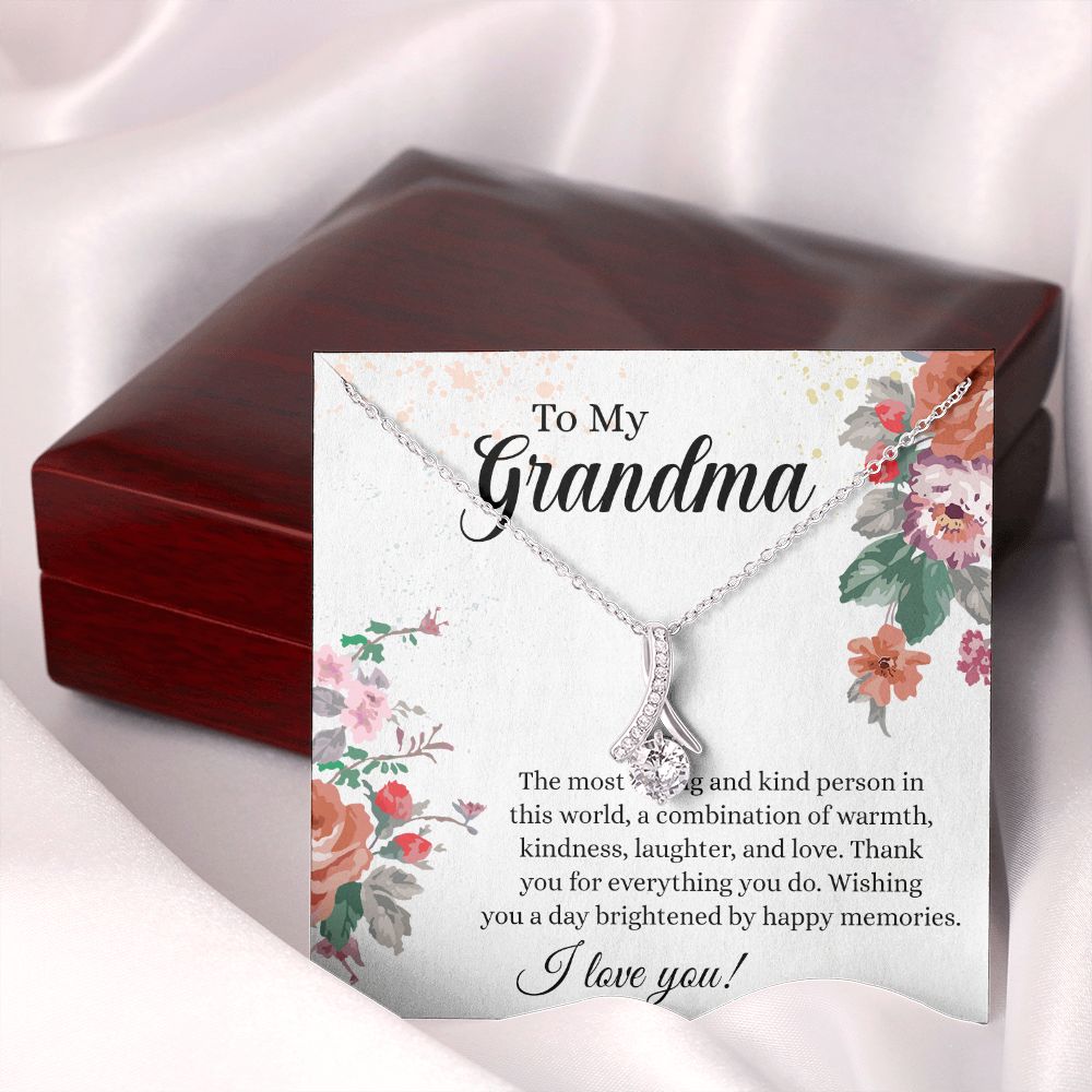 To My Grandma Necklace, Gift for Grandmother Necklace, Mothers Day Gift For Grandma Nana, Grandma Jewelry From Grandchildren GrandKids , Jewelry Box Gift For Grandma Grandmother3 Alluring Beauty Necklace