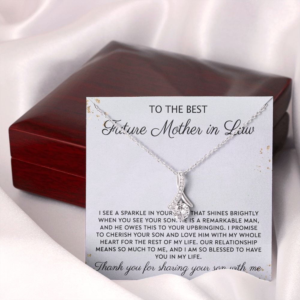 Gift to MIL Mother of the Groom Gift From Bride Wedding Gift Pendants from Bride Gifts for Mom Mother of the Bride Necklace Unique Groom Mom Alluring Beauty Necklace