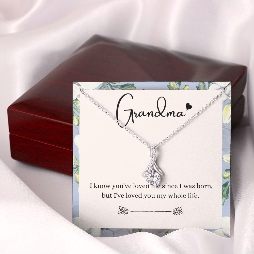 To My Grandma Necklace, Gift for Grandmother Necklace, Mothers Day Gift For Grandma Nana, Grandma Jewelry From Grandchildren GrandKids , Jewelry Box Gift For Grandma Grandmother9 Alluring Beauty Necklace