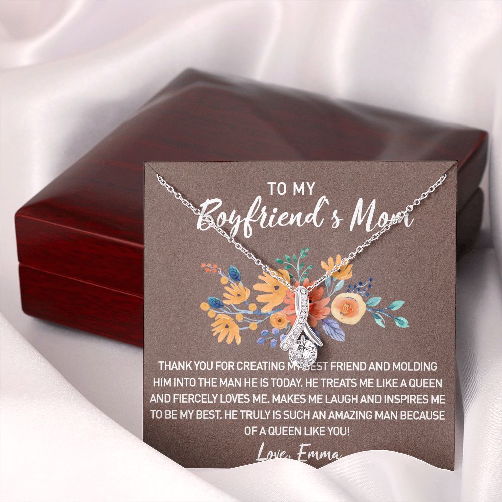 Gift for Boyfriend's Mom, Boyfriend Mom Gift, To My Boyfriends Mom's Gift, Mother's Day Gift for Boyfriends Mom, Boyfriend Mom Alluring Beauty Necklace