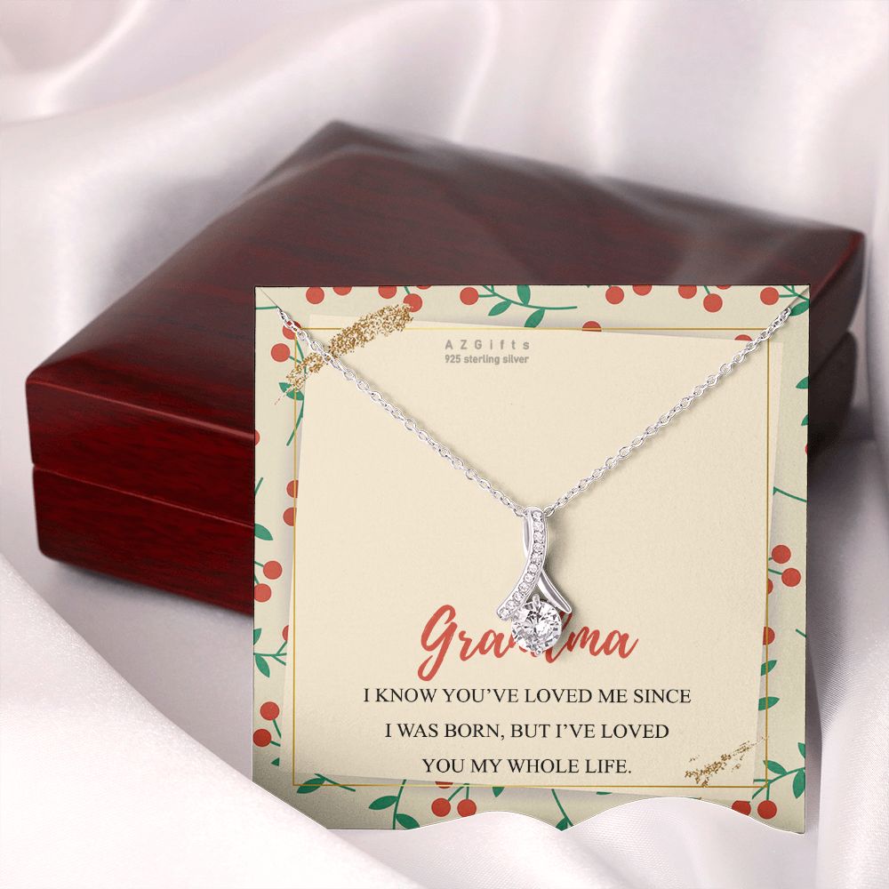 To My Grandma Necklace, Gift for Grandmother Necklace, Mothers Day Gift For Grandma Nana, Grandma Jewelry From Grandchildren GrandKids , Jewelry Box Gift For Grandma Grandmother15 Alluring Beauty Necklace
