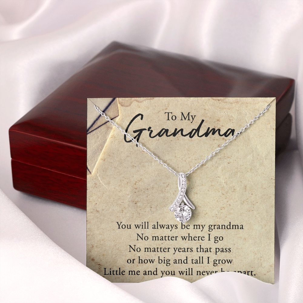 To My Grandma Necklace, Gift for Grandmother Necklace, Mothers Day Gift For Grandma Nana, Grandma Jewelry From Grandchildren GrandKids , Jewelry Box Gift For Grandma Grandmother5 Alluring Beauty Necklace