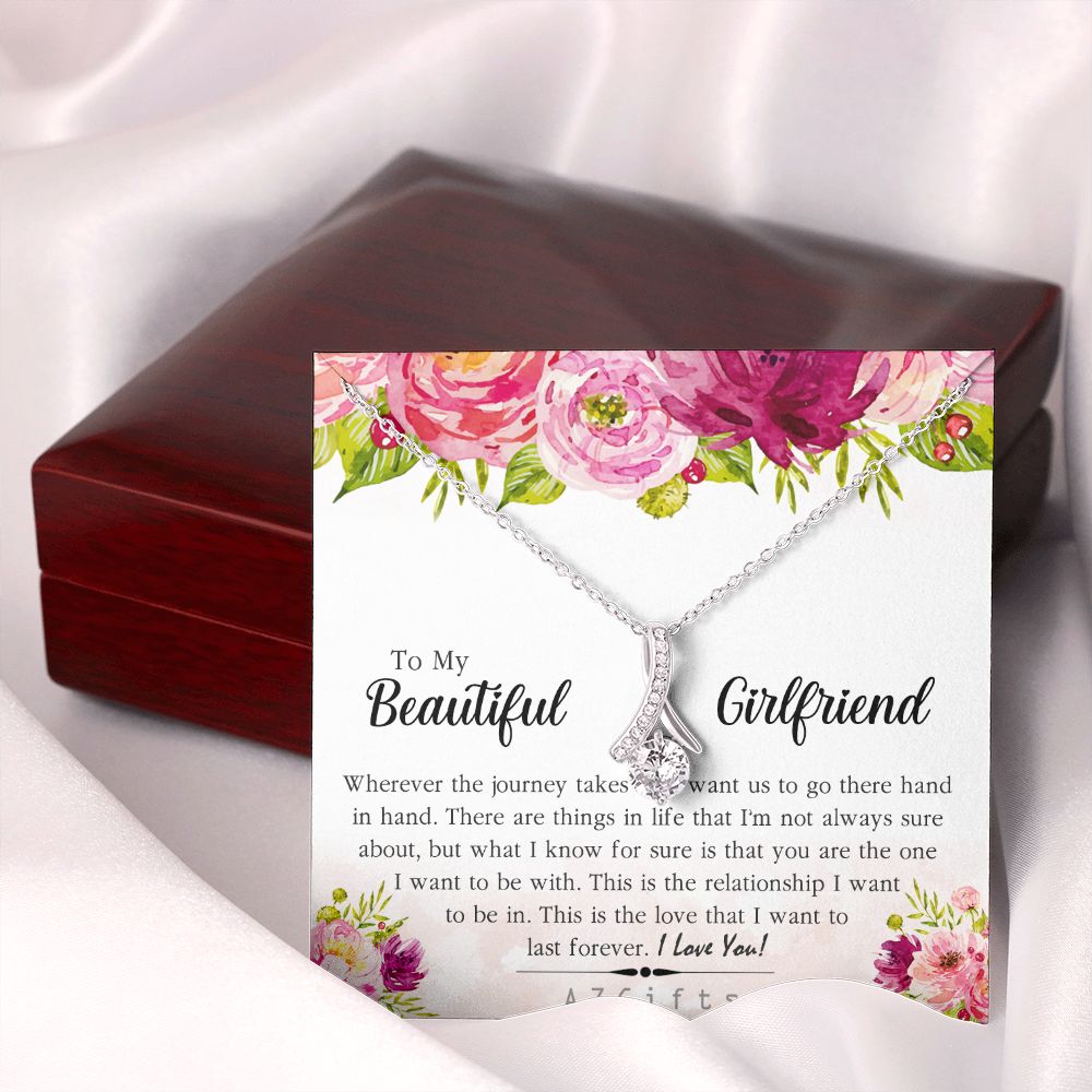 To My Girlfriend Necklace from Boyfriend To My Future Wife Necklace Jewelry For Girlfriend Gift For Girlfriend Gift for Her Romantic Birthday Valentines Day Gift For Girlfriend Gifts Necklaces 5 Alluring Beauty Necklace