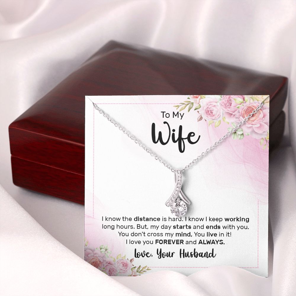 Birthday Gifts For Wife, Necklace Gifts For Wife From Husband, To My Wife Jewelry For Women , To My Wife Necklace  from Husband Wedding Anniversary Present For Wife, Beautiful Wife Jewelry Christmas29 Alluring Beauty Necklace