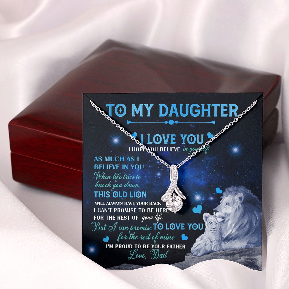 Dad To Daughter Necklace Jewelry Gift for Daughter from Dad Father Daughter Gift 175009114907 Alluring Beauty Necklace