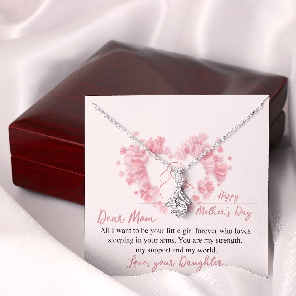 Mom Necklace Gifts for Mom from Daughter to Mom Gifts for Mothers Day from Daughter, To My Mom Necklace from Daughter to Mom Birthday Gifts Necklace with Message Card and Gift Box25 Alluring Beauty Necklace