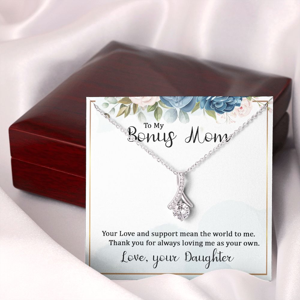 Mother Daughter Necklace as Daughter Gift from Mom, Mom Necklace as Christmas Gift for Mom from Son, Birthday Gift for Mother in Law Necklace, Bonus Mom Gifts for Step Mom Necklace6 Alluring Beauty Necklace