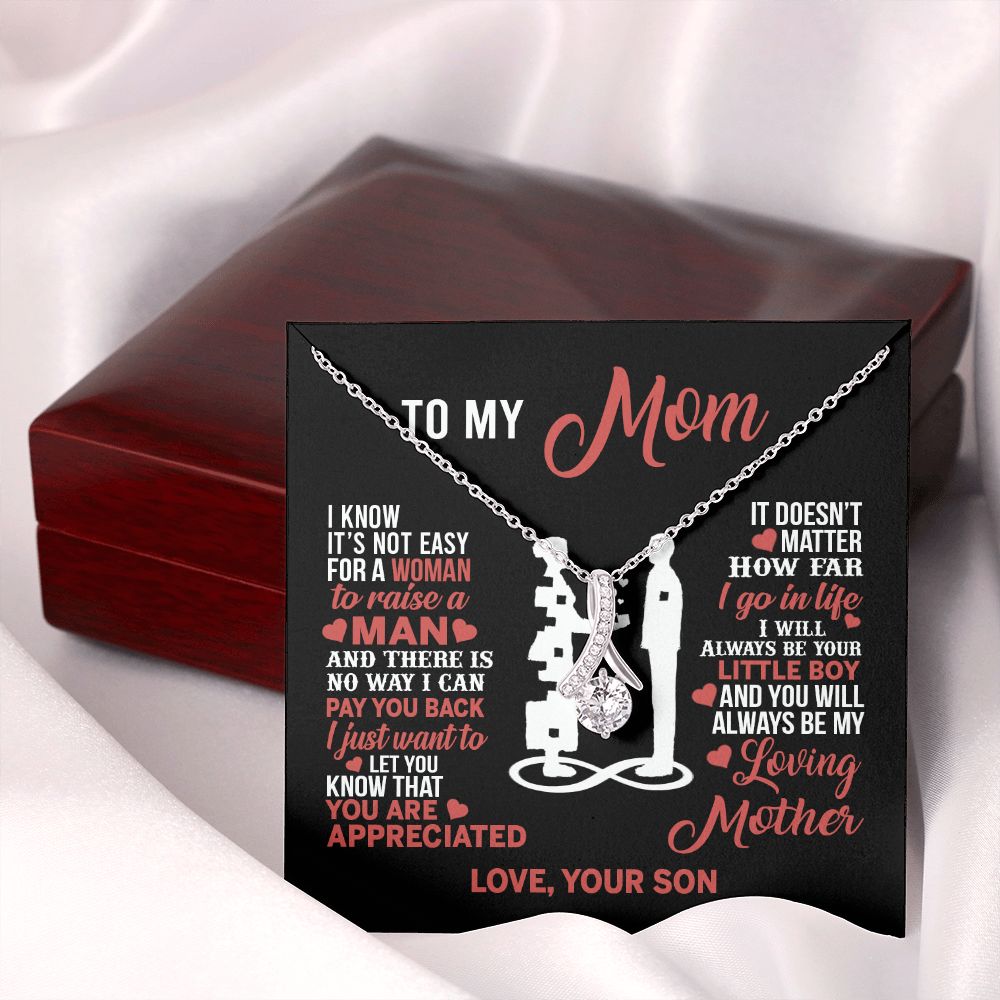 Mom Necklace Mothers Day Gift From Son To My Mom Forevere Love Necklace Gift Mom Alluring Beauty Necklace
