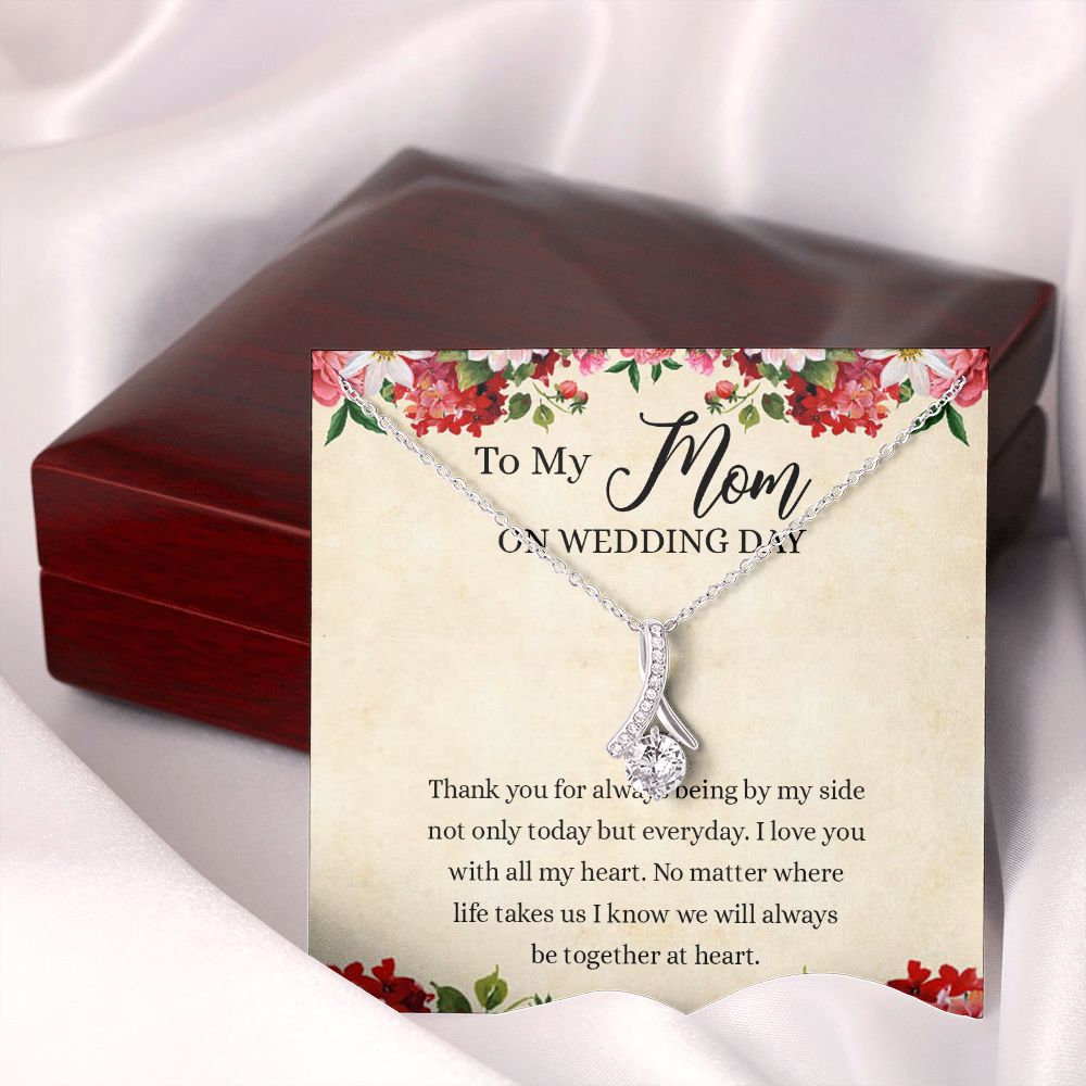 Gift for Mother of The Groom Necklace Gift for Mom on Wedding Day Gift for Maid of Honor Gift for Bridesmaid Proposal Gift to My Mom Necklace from Daughter Alluring Beauty Necklace
