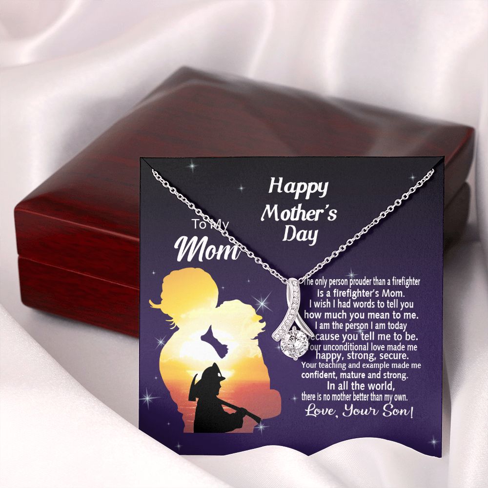 Mom Necklace Gifts for Mom from Daughter to Mom Gifts for Mothers Day from Daughter, To My Mom Necklace from Daughter to Mom Birthday Gifts Necklace with Message Card and Gift Box14 Alluring Beauty Necklace