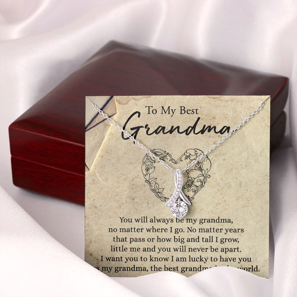 To My Grandma Necklace, Gift for Grandmother Necklace, Mothers Day Gift For Grandma Nana, Grandma Jewelry From Grandchildren GrandKids , Jewelry Box Gift For Grandma Grandmother6 Alluring Beauty Necklace