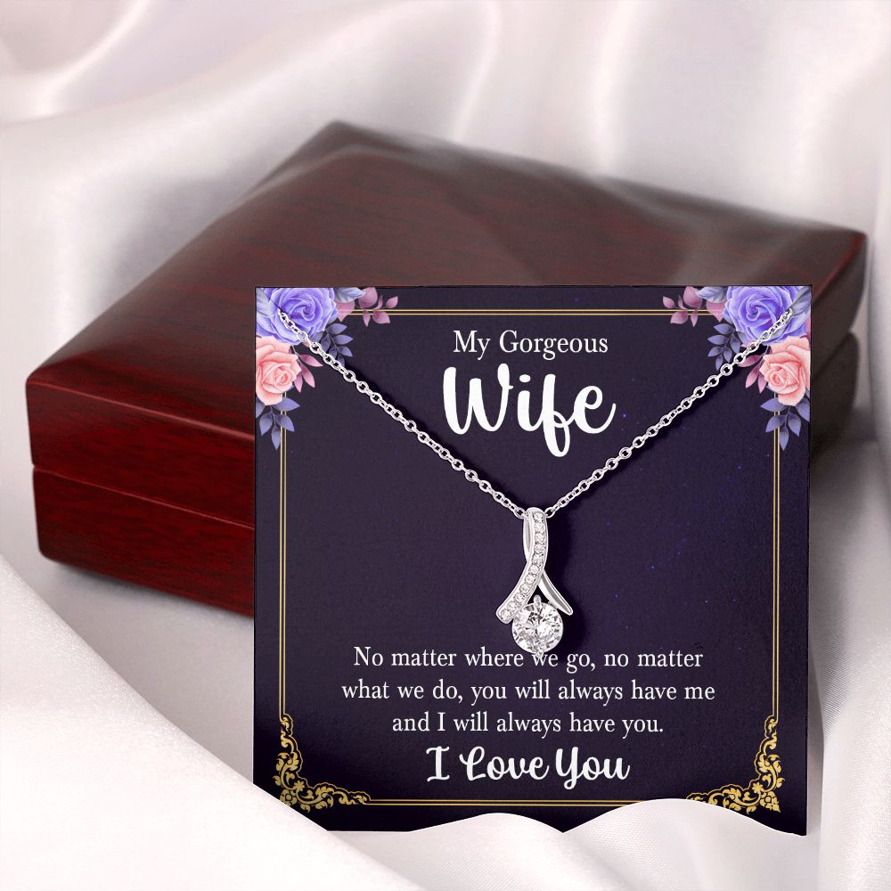 Birthday Gifts For Wife, Necklace Gifts For Wife From Husband, To My Wife Jewelry For Women , To My Wife Necklace  from Husband Wedding Anniversary Present For Wife, Beautiful Wife Jewelry Christmas15 Alluring Beauty Necklace