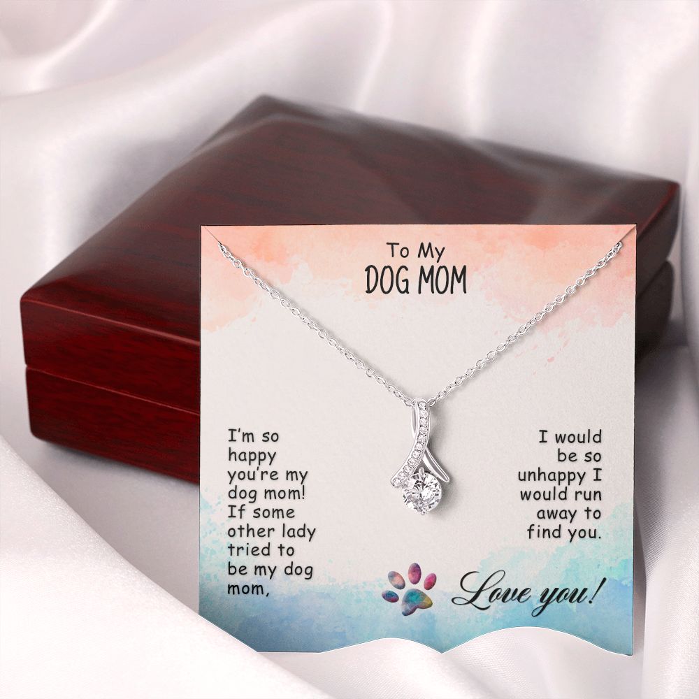 Love Knot Necklace, Dog Mom Gift For Mother's Day, Dog Mom Necklace For Women, Dog Mama Sentimental Gift, Dog Lover Gifts For Her, Unique2 Alluring Beauty Necklace