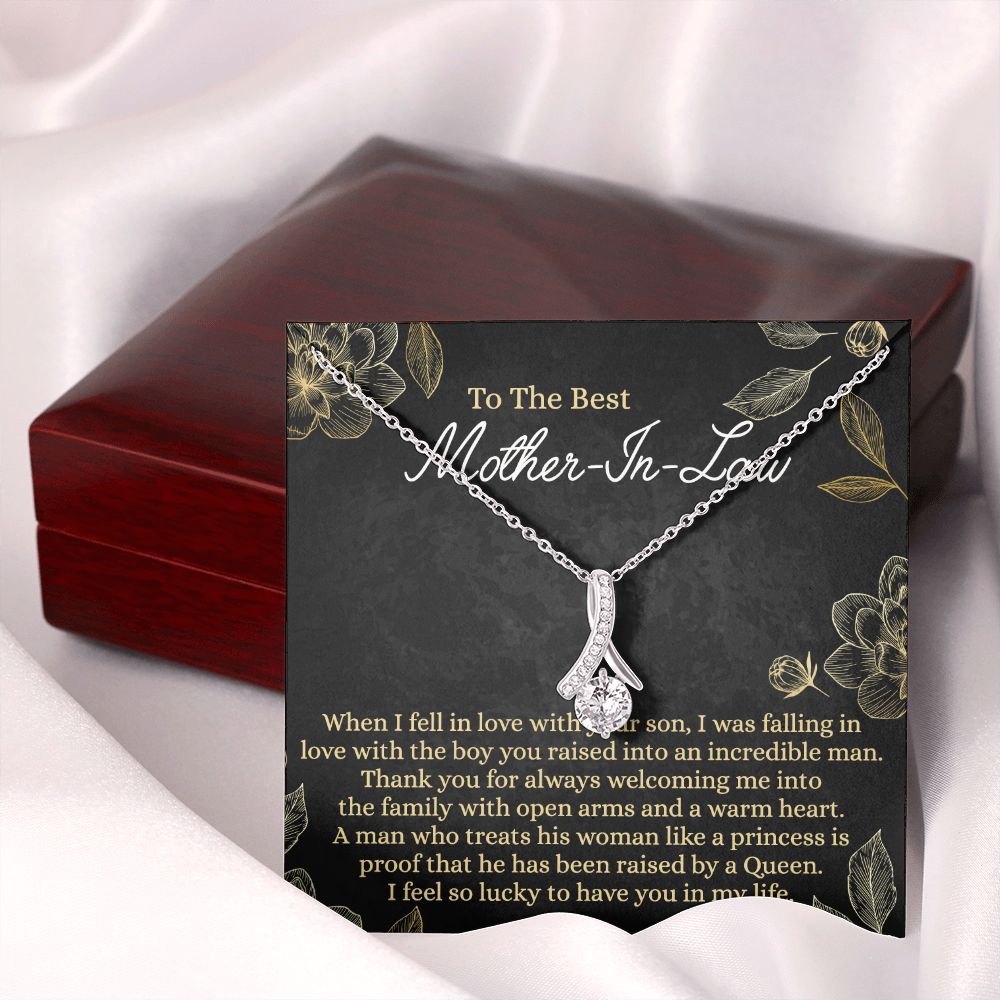 Mother In Law Gift, Cute Mother In Law Gifts Christmas, Unique Gift for Mother In Law Birthday, Best Mother In Law Gift, Mother-In-Law Gift Alluring Beauty Necklace