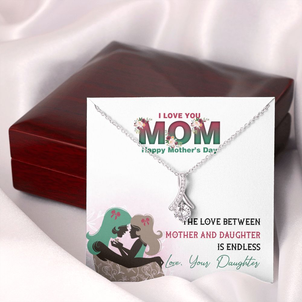 Mom Necklace Gifts for Mom from Daughter to Mom Gifts for Mothers Day from Daughter, To My Mom Necklace from Daughter to Mom Birthday Gifts Necklace with Message Card and Gift Box2236 Alluring Beauty Necklace