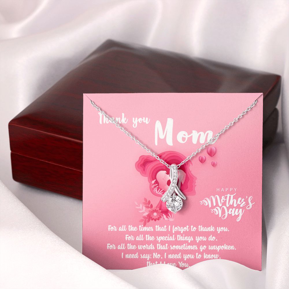 Mom Necklace Gifts for Mom from Daughter to Mom Gifts for Mothers Day from Daughter, To My Mom Necklace from Daughter to Mom Birthday Gifts Necklace with Message Card and Gift Box5 Alluring Beauty Necklace