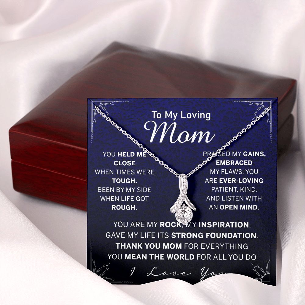 To My Mom Necklace, Gift For Mom, Mother's Day Gift from Daughter, Mom Jewelry Gift for Mothers Day, Birthday Gift for Mother, Moms Gift from Daughter Son, Necklace for Mom Mother Alluring Beauty Necklace