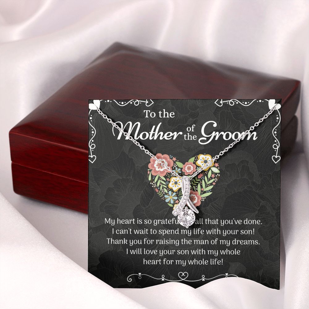 Mother of the Groom Sunflower Bracelet from Bride, Mother of the Groom Jewelry, Unique Mother Of The Groom Wedding Gift, Mom of Groom Gift Alluring Beauty Necklace