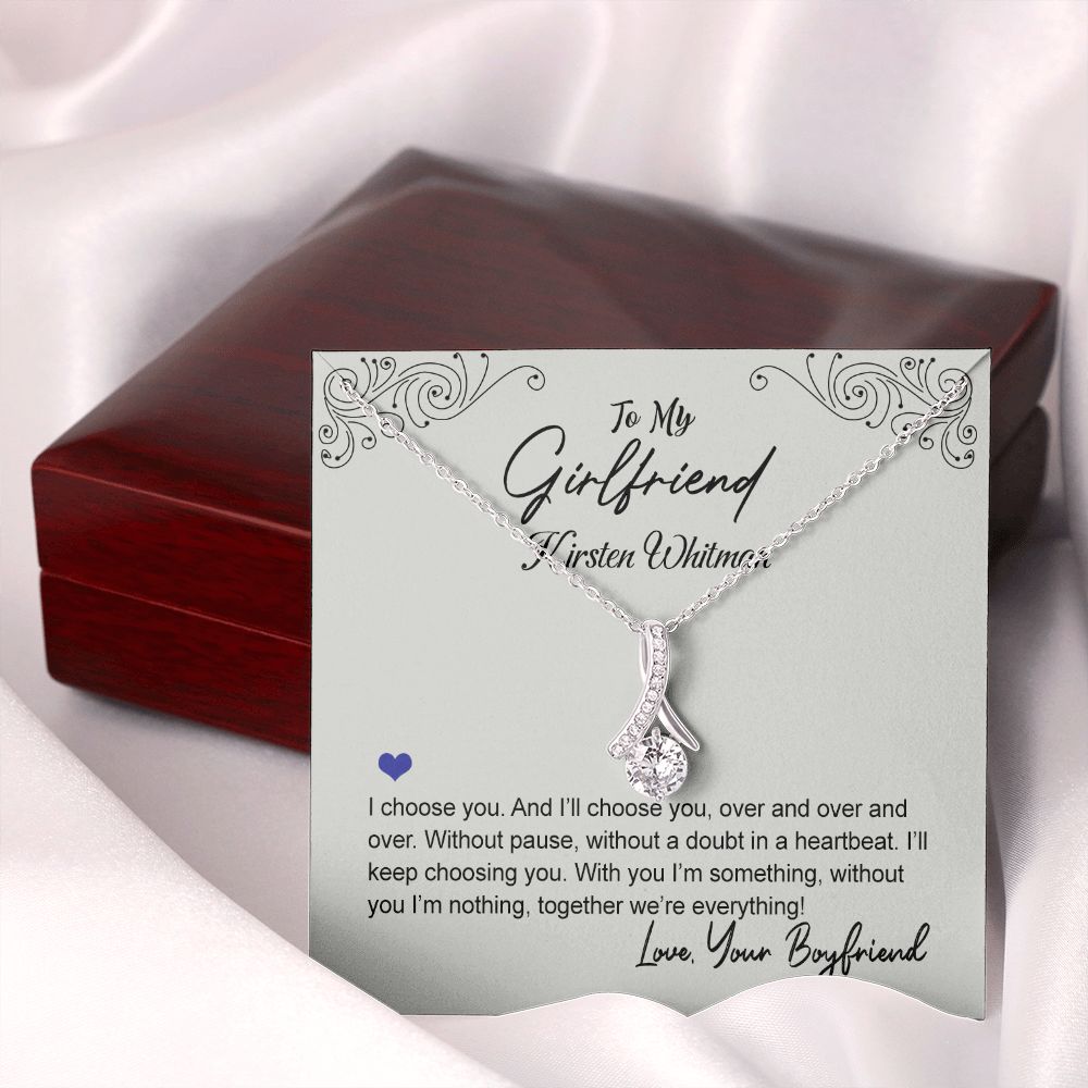 To My Girlfriend Necklace from Boyfriend To My Future Wife Necklace Jewelry For Girlfriend Gift For Girlfriend Gift for Her Romantic Birthday Valentines Day Gift For Girlfriend Gifts Necklaces 7 Alluring Beauty Necklace