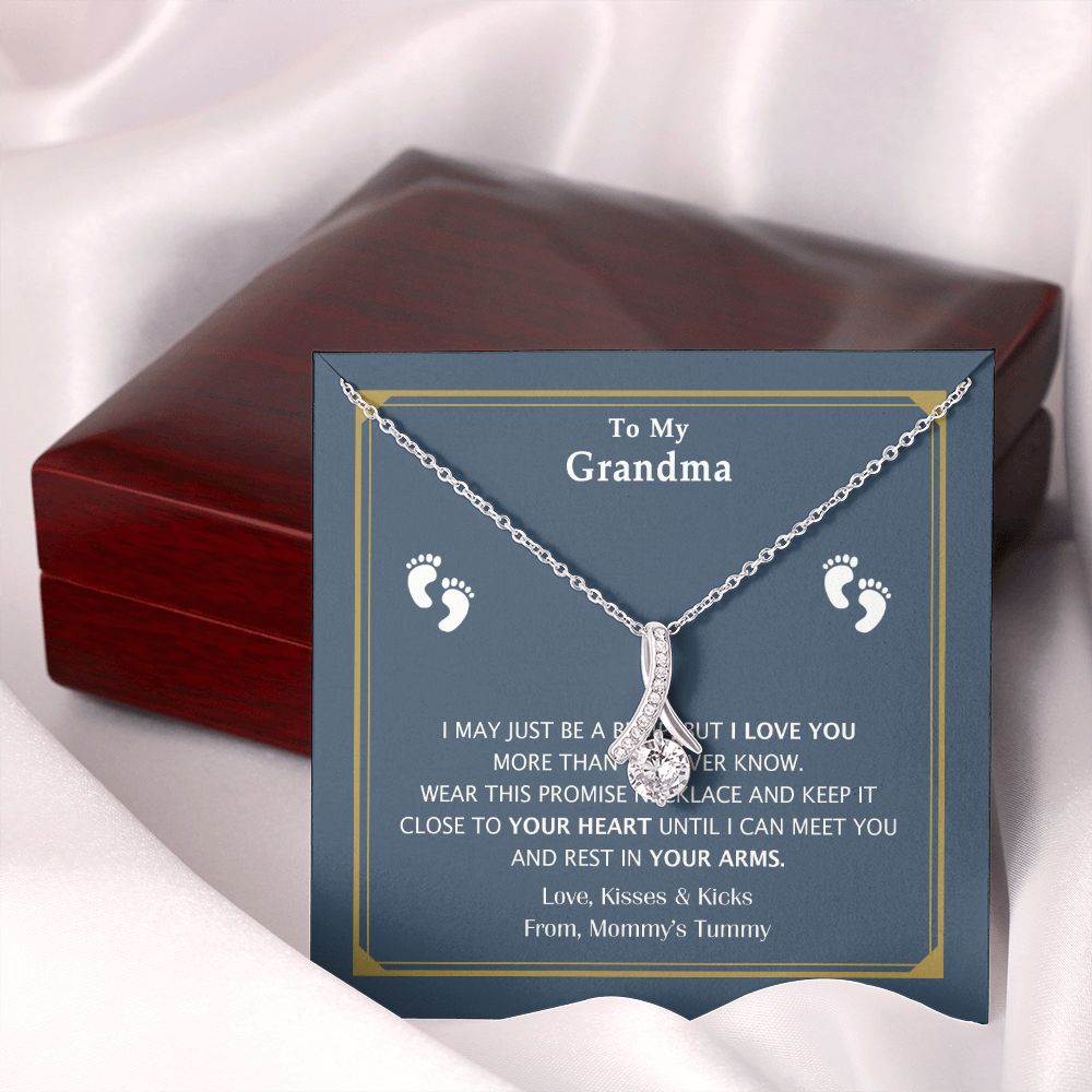 To My Grandma Necklace, Gift for Grandmother Necklace, Mothers Day Gift For Grandma Nana, Grandma Jewelry From Grandchildren GrandKids , Jewelry Box Gift For Grandma Grandmother17 Alluring Beauty Necklace