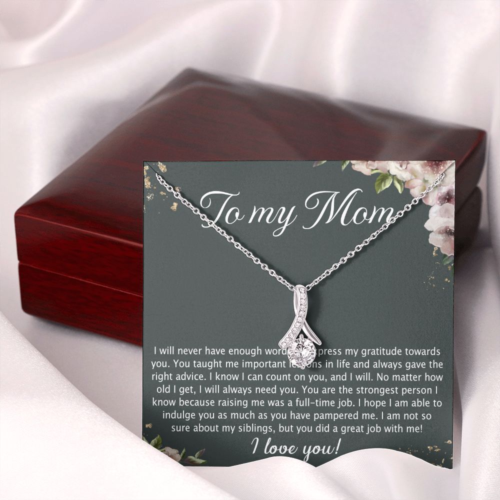 To My Mother Mom Best Friend In Law Bonus Step For Mother Day Birthday Wedding Engagement From Son Daughter Step In Law Necklace Gift Alluring Beauty Necklace