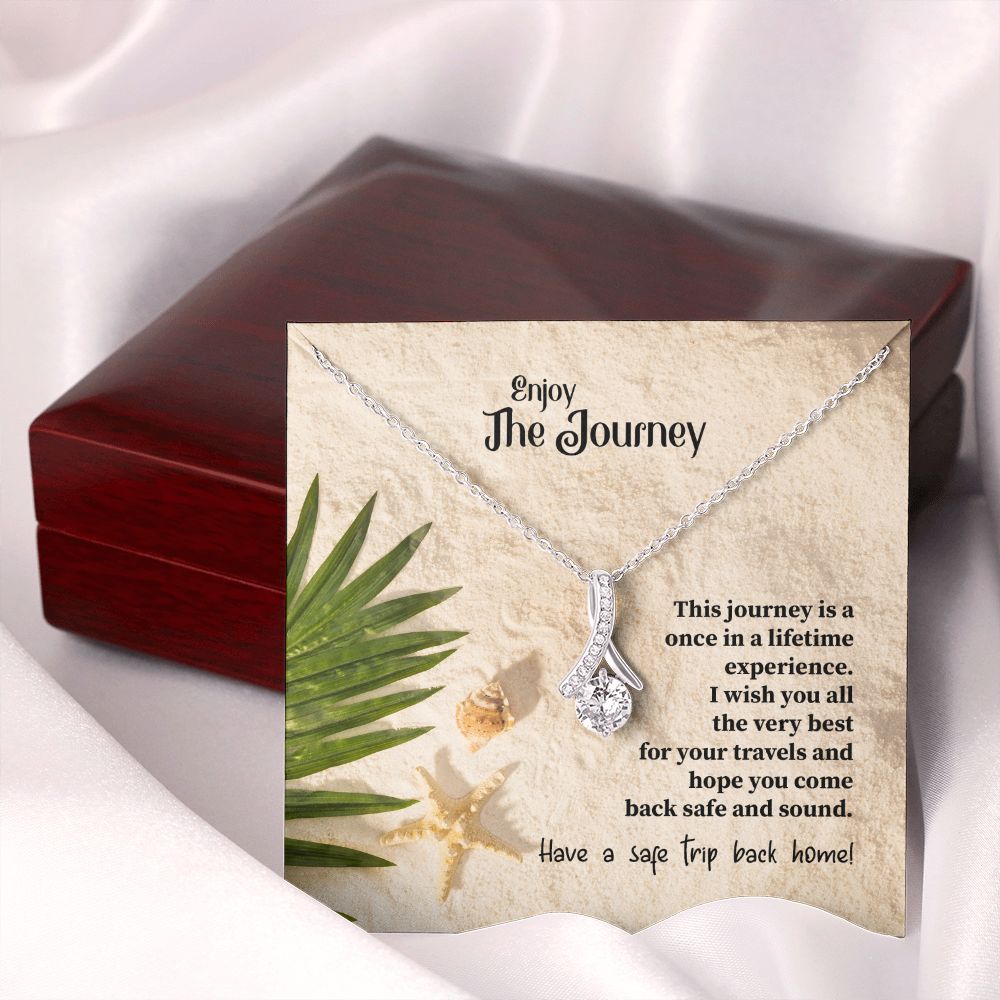 To My Mom Mother Necklace Pendant Gift Enjoy Your Journey By Sanad With Message Card Gift For Mom Alluring Beauty Necklace