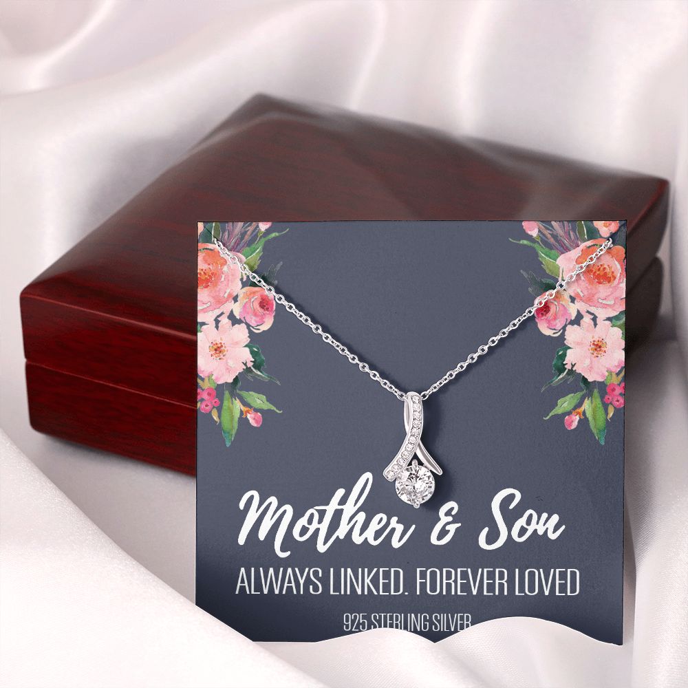 Gift For Mom From Son, Mother Son Gifts, Happy Mother's Day Necklace, Mom Gift Alluring Beauty Necklace