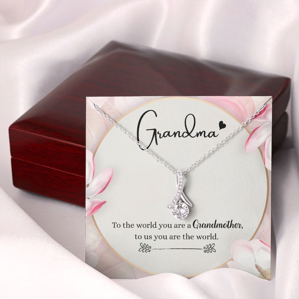 To My Grandma Necklace, Gift for Grandmother Necklace, Mothers Day Gift For Grandma Nana, Grandma Jewelry From Grandchildren GrandKids , Jewelry Box Gift For Grandma Grandmother8 Alluring Beauty Necklace