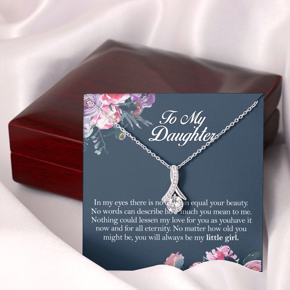 Mother Daughter Gift Ideas, To My Daughter Gift Necklace from Mom, Jewelry Pendant Present for Daughter, Birthday Christmas Gift Graduation Gifts for Daughters, Mother and Daughter Necklace 2139 Alluring Beauty Necklace