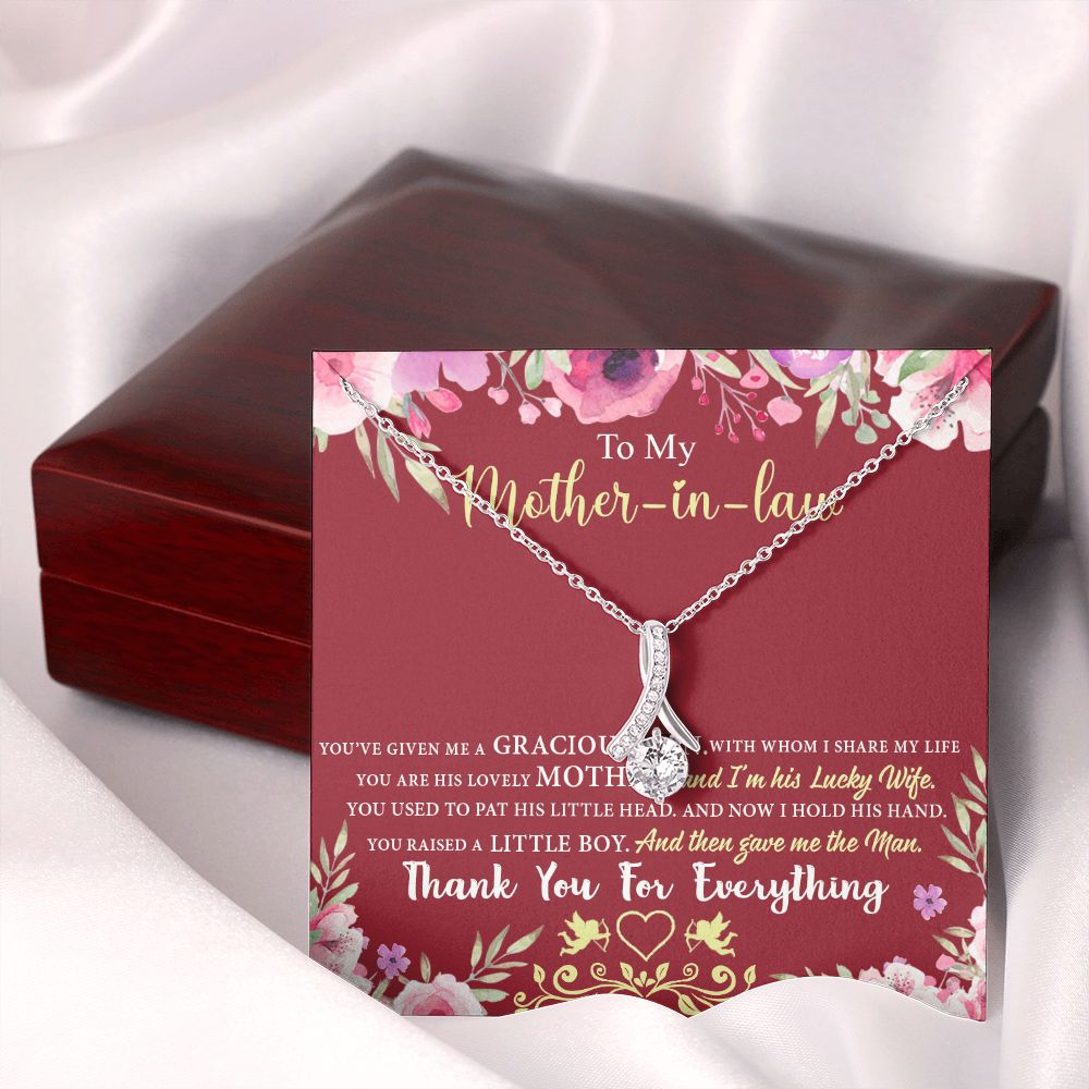 Mother in Law Necklace, Jewelry for Women, Future Mother in Law Gifts from Daughter in Law, Mother of Bride Gifts For Mother in Law, Birthday Gifts For Mother In Law From Daughter In Law7 Alluring Beauty Necklace