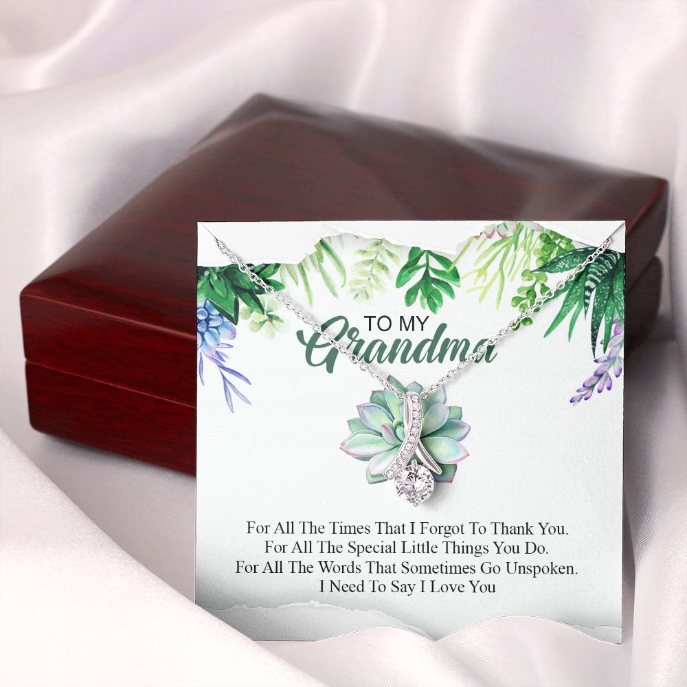 To My Grandma Necklace, Gift for Grandmother Necklace, Mothers Day Gift For Grandma Nana, Grandma Jewelry From Grandchildren GrandKids , Jewelry Box Gift For Grandma Grandmother19 Alluring Beauty Necklace