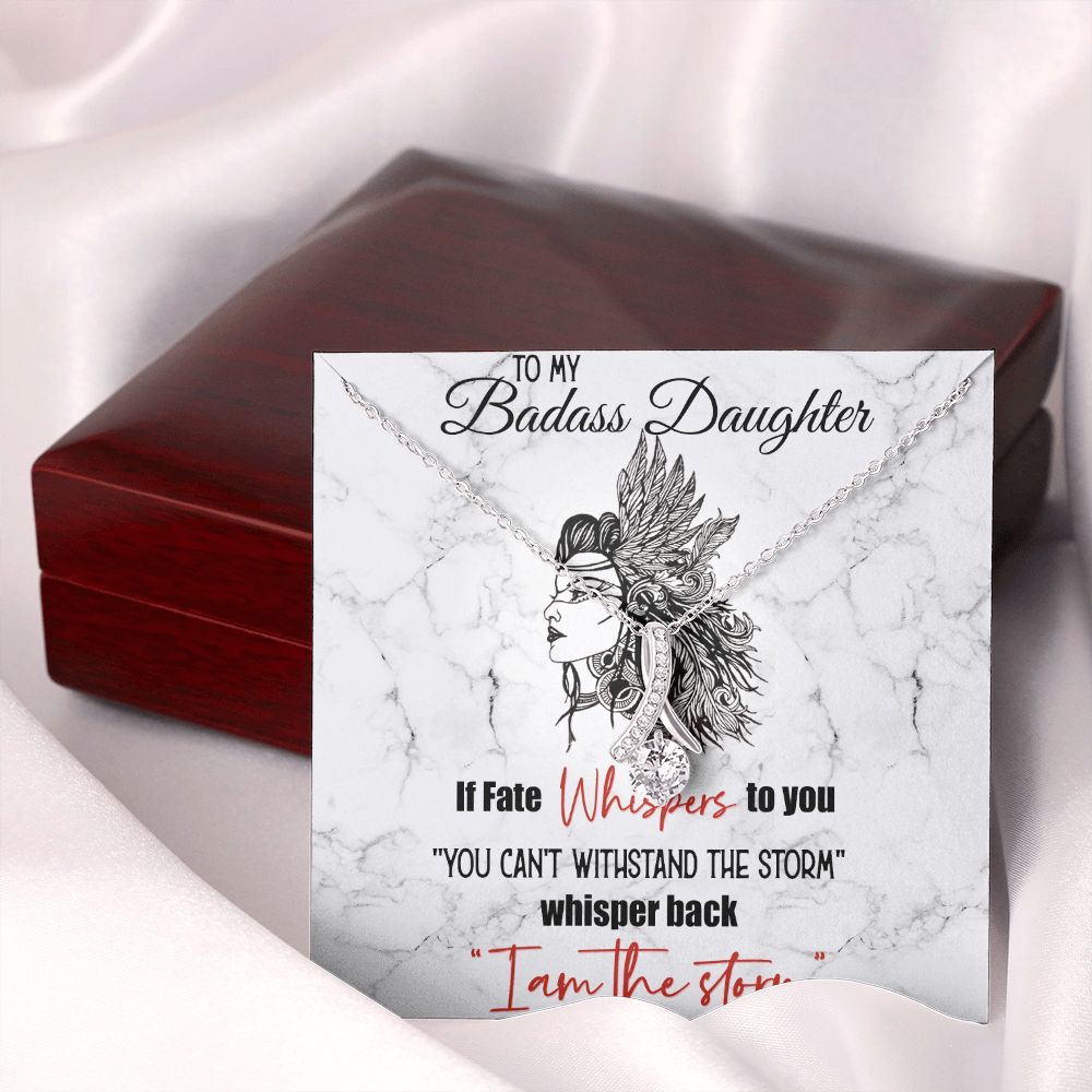 Bonus Daughter Gifts From Stepdad, Step Daughter Gifts From Stepmom, Stepdaughter Gifts From Stepdad, Father Stepdaughter Necklace, To My Bonus Daughter Necklaces, Christmas Gifts For Bonus10 Alluring Beauty Necklace