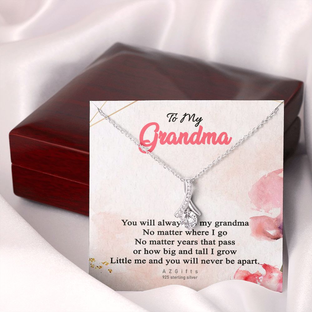 To My Grandma Necklace, Gift for Grandmother Necklace, Mothers Day Gift For Grandma Nana, Grandma Jewelry From Grandchildren GrandKids , Jewelry Box Gift For Grandma Grandmother13 Alluring Beauty Necklace
