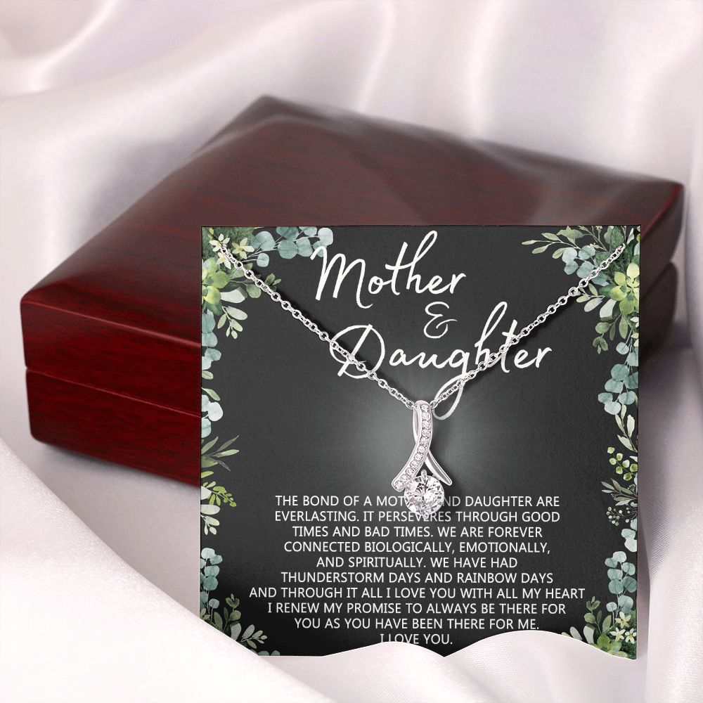Mother Daughter Necklace Mothers day Necklace Mother Daughter Gift Mother Daughter Jewelry Gift For Daughter From Mom Daughter Mother Birthday Gift Alluring Beauty Necklace