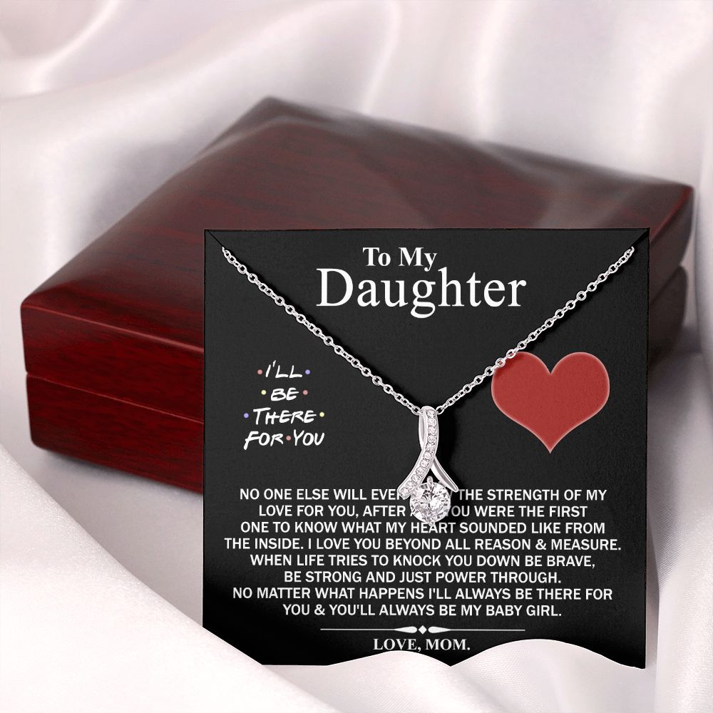 Mother Daughter Gift Ideas, To My Daughter Gift Necklace from Mom, Jewelry Pendant Present for Daughter, Birthday Christmas Gift Graduation Gifts for Daughters, Mother and Daughter Necklace 2138 Alluring Beauty Necklace