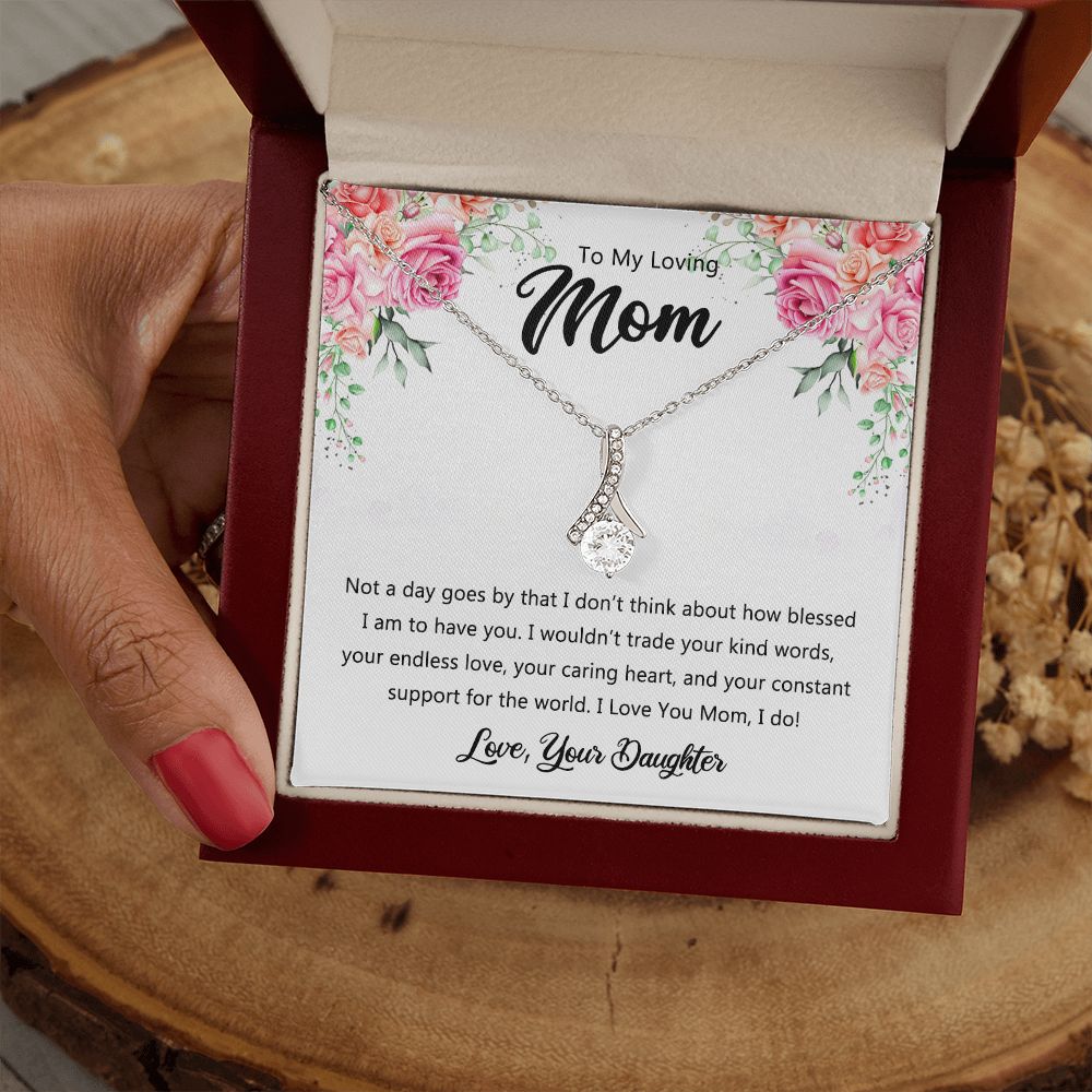 To My Mom Necklace, Gift For Mom, Mother's Day Gift from Daughter, Mom Jewelry Gift for Mothers Day, Birthday Gift for Mother, Moms Gift from Daughter Son, Necklace for Mom Mother 9 Alluring Beauty Necklace