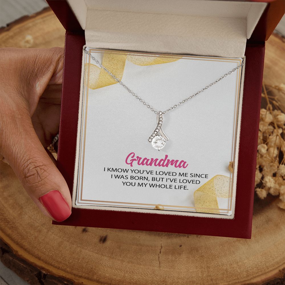 To My Grandma Necklace, Gift for Grandmother Necklace, Mothers Day Gift For Grandma Nana, Grandma Jewelry From Grandchildren GrandKids , Jewelry Box Gift For Grandma Grandmother12 Alluring Beauty Necklace