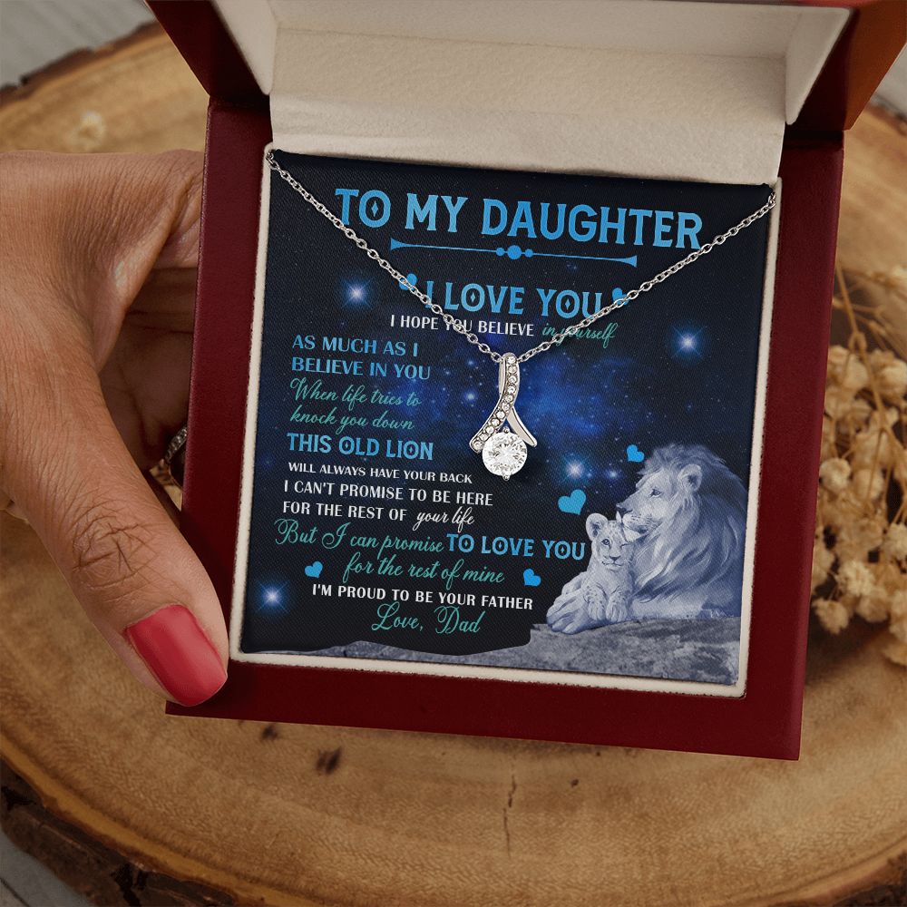Dad To Daughter Necklace Jewelry Gift for Daughter from Dad Father Daughter Gift 175009114907 Alluring Beauty Necklace