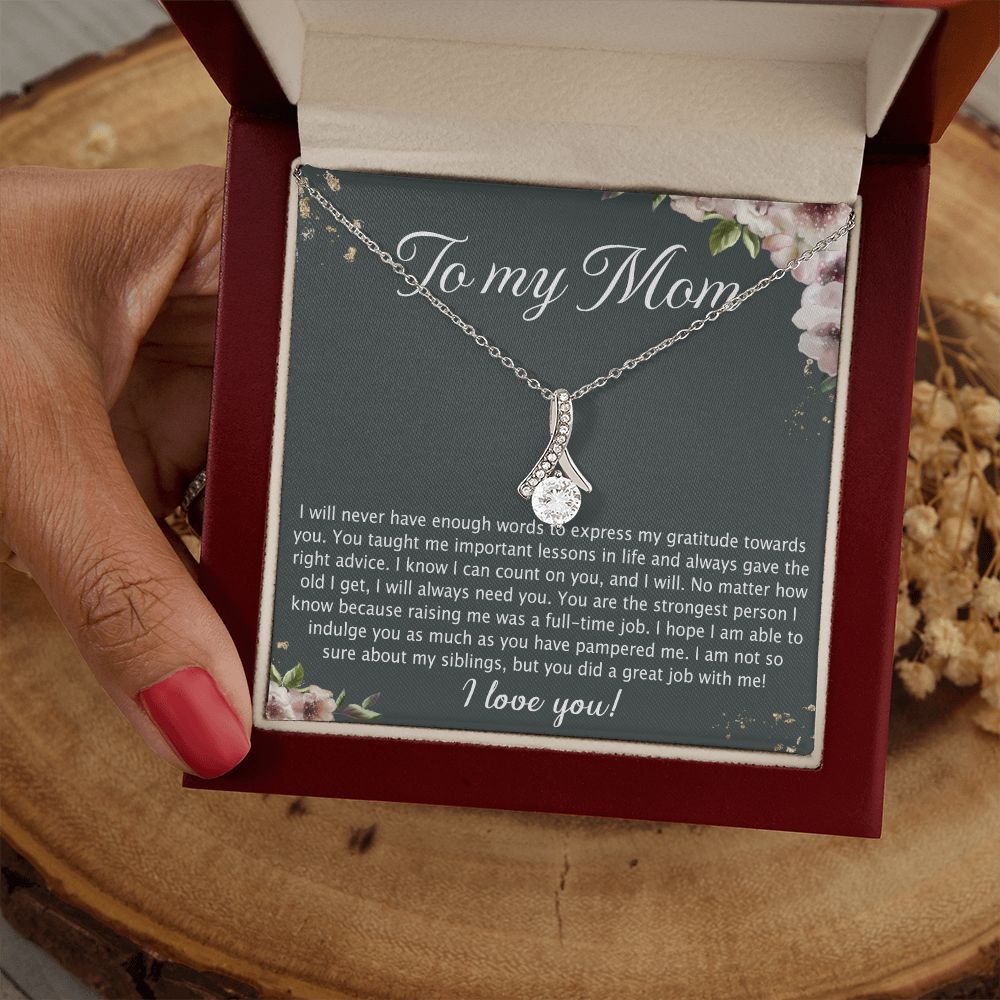 To My Mother Mom Best Friend In Law Bonus Step For Mother Day Birthday Wedding Engagement From Son Daughter Step In Law Necklace Gift Alluring Beauty Necklace