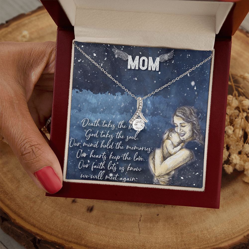 To My Mom Necklace Pendant Gift From Daughter Your Faith Lets Us Know With Message Card Gift For Mom Alluring Beauty Necklace