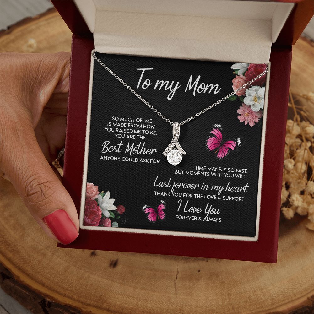 To My Mom Necklace, Gift For Mom, Mother's Day Gift from Daughter, Mom Jewelry Gift for Mothers Day, Birthday Gift for Mother, Moms Gift from Daughter Son, Necklace for Mom Mother 13 Alluring Beauty Necklace