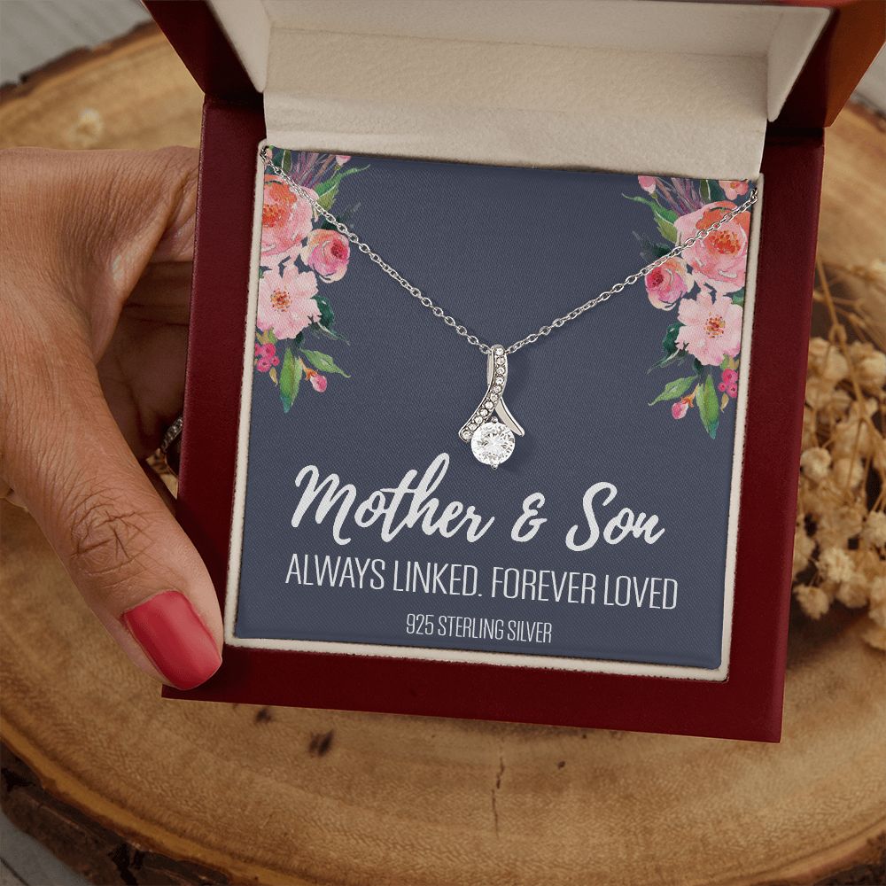 Gift For Mom From Son, Mother Son Gifts, Happy Mother's Day Necklace, Mom Gift Alluring Beauty Necklace